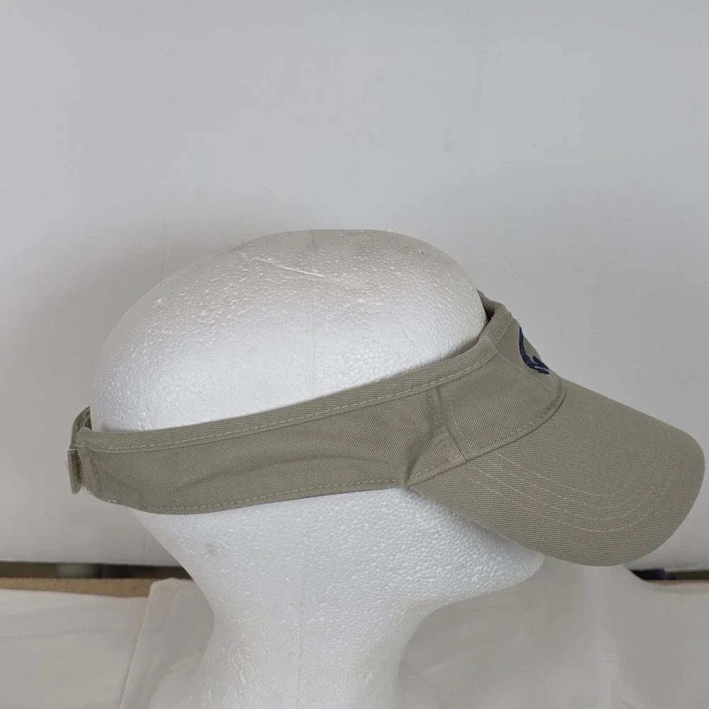 Walt Disney World Mickey resort vacay Khaki Tan Sun Visor Adjustable Hat Logo
